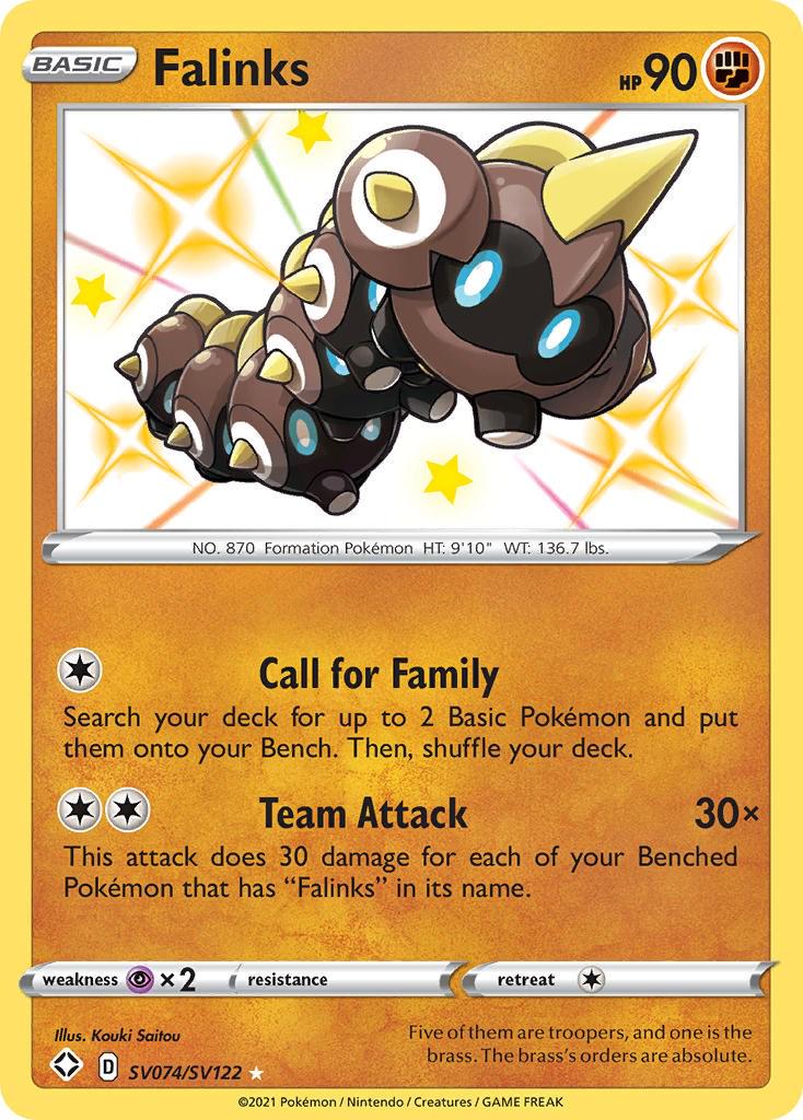 Shining Fates Falinks Pokémon card